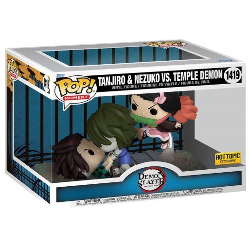 Figurine POP Tanjiro & Nezuko vs. Le Démon du Temple - Demon Slayer™ 