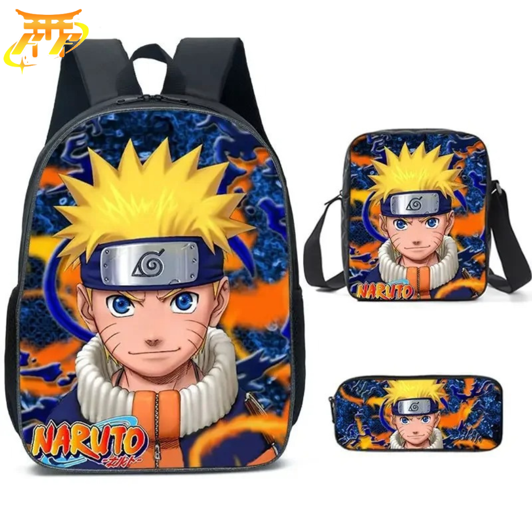 Cartable avec Trousse et Sacoche Naruto Genin - Naruto Shippuden™