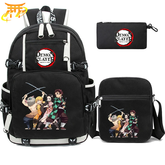 Cartable avec Trousse et Sacoche Pourfendeurs - Demon Slayer™