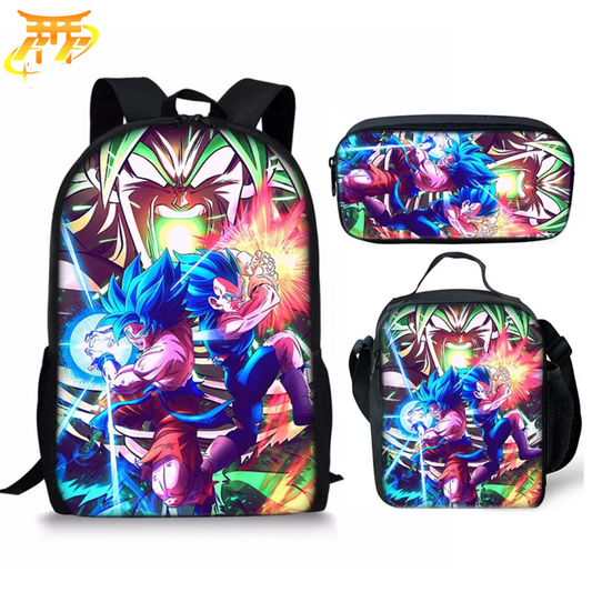 Cartable avec Trousse et Sacoche Goku x Vegeta VS Broly - Dragon Ball Z™