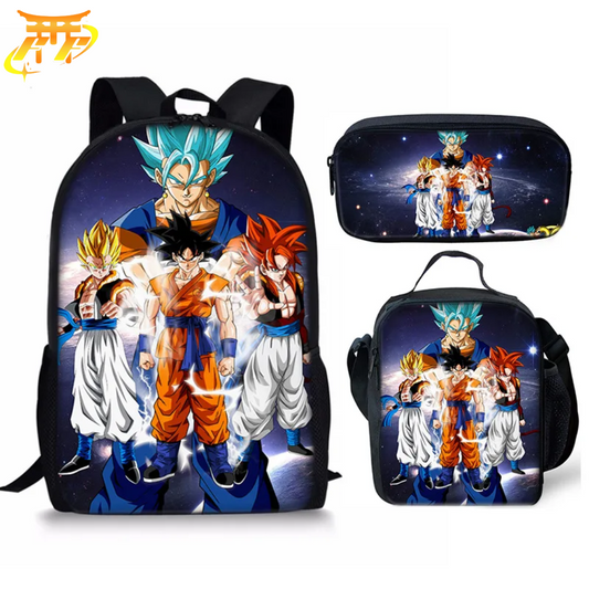 Cartable avec Trousse et Sacoche Super Goku - Dragon Ball Z™