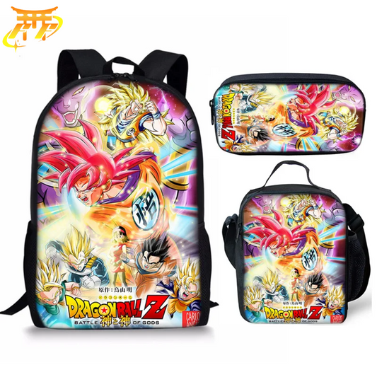 Cartable avec Trousse et Sacoche Battle of Gods - Dragon Ball Z™