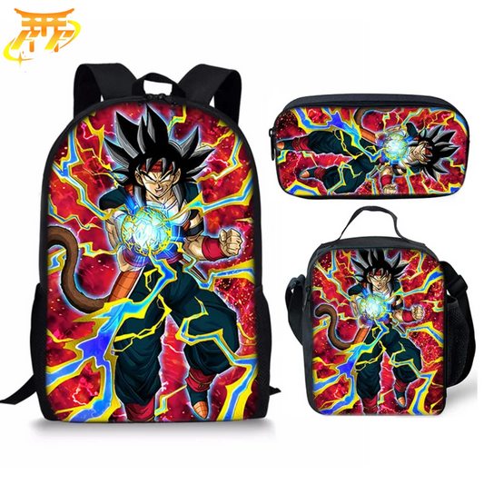 Cartable avec Trousse et Sacoche Bardock - Dragon Ball Z™