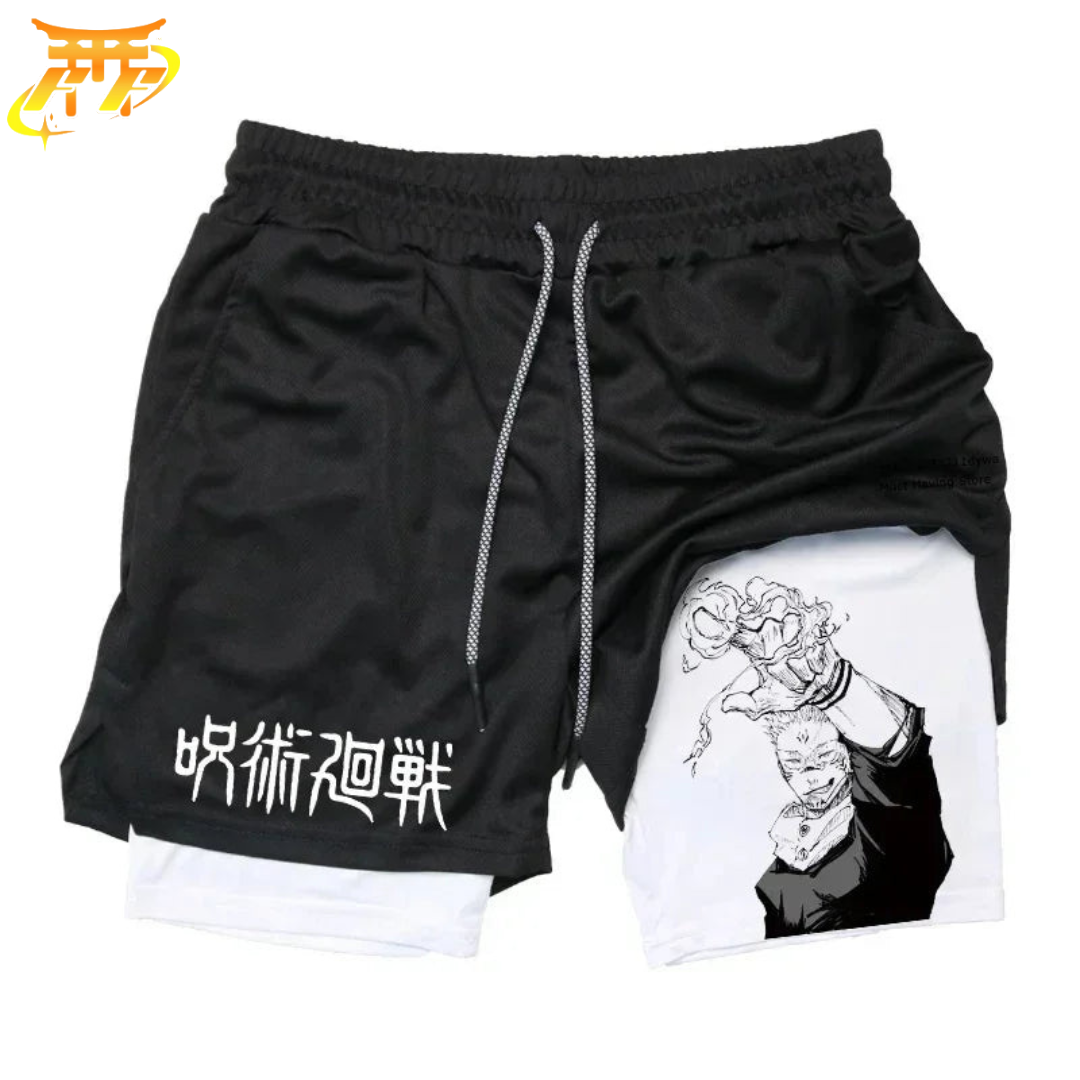 Short Ryomen Blanc et Noir - Jujutsu Kaisen™