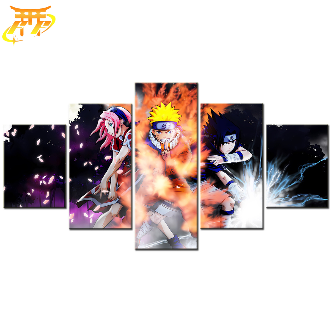 Tableau Equipe 7 Attaque Signature - Naruto Shippuden™