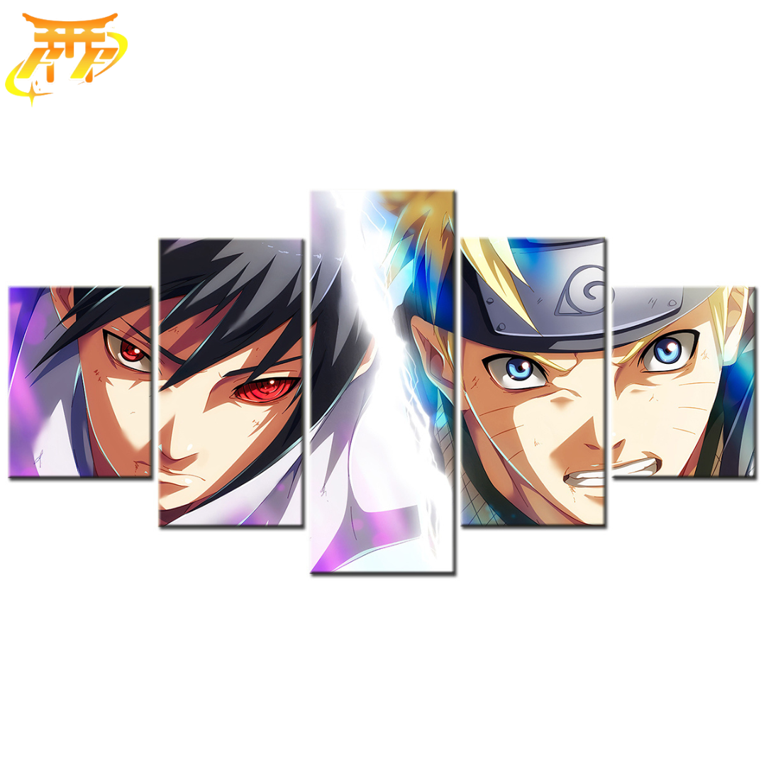 Tableau Sasuke & Naruto Duel des Destinées - Naruto Shippuden™