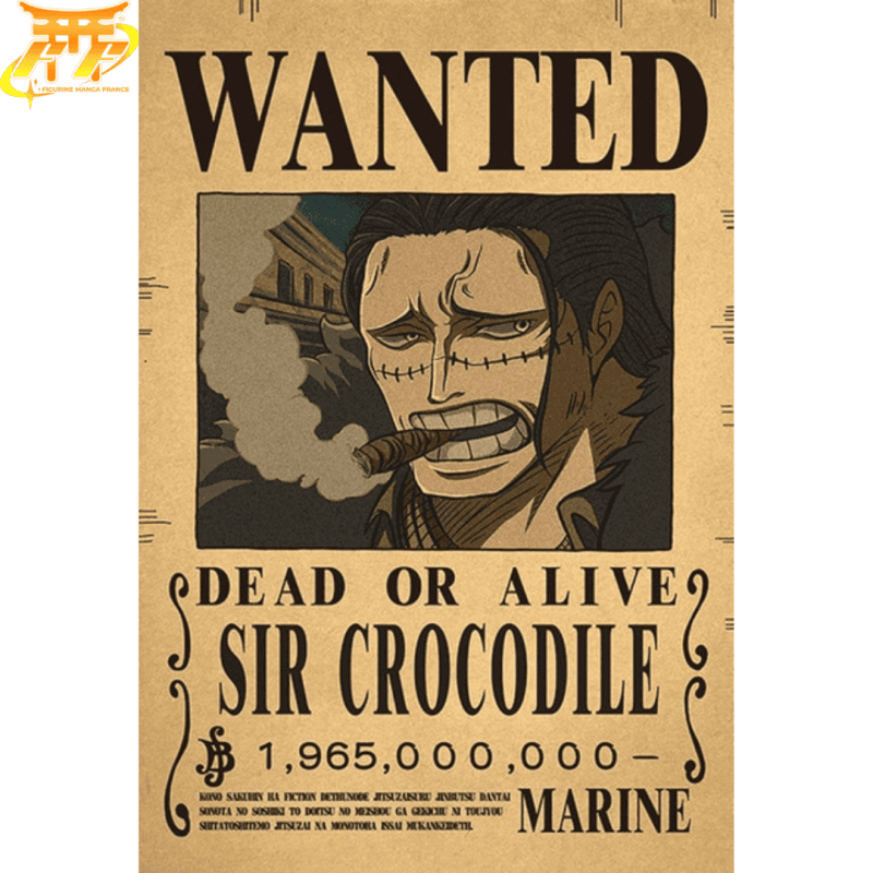 Poster Wanted Crocodile - One Piece™