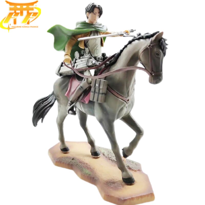 Figurine Rivaille Ackerman à cheval - Attaque des Titans