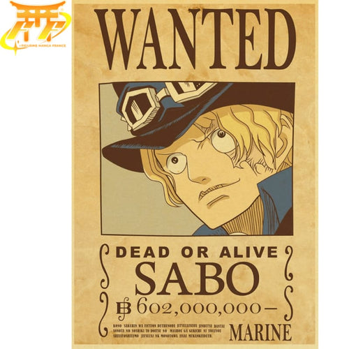 Poster Wanted Sabo - One Piece